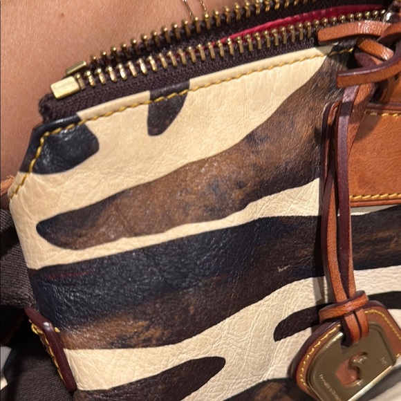 Dooney & Bourke Zebra Print Leather Bag - Picture 7 of 9